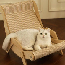 Cat Sisal Chair – Solid Wood Lounge Scratcher for Cats