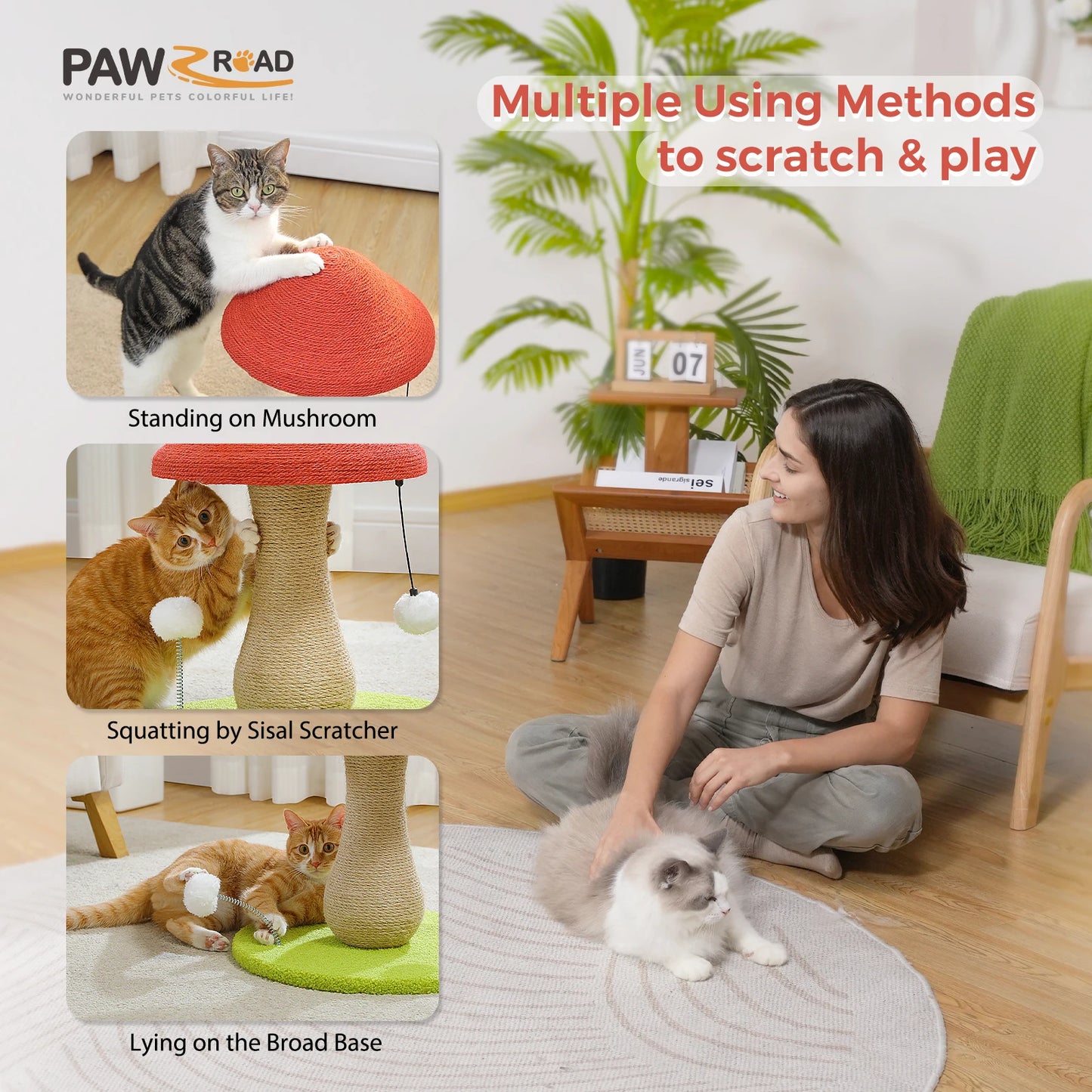 Sisal Mushroom Cat Scratching Post