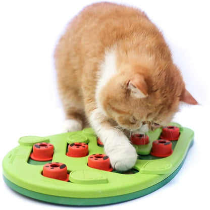 Interactive Cat Treat Puzzle Cat Toy - The Whimsy Forage