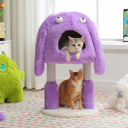 2-in-1 Monster Cat Tree Tower