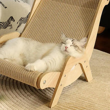 Cat Sisal Chair – Solid Wood Lounge Scratcher for Cats
