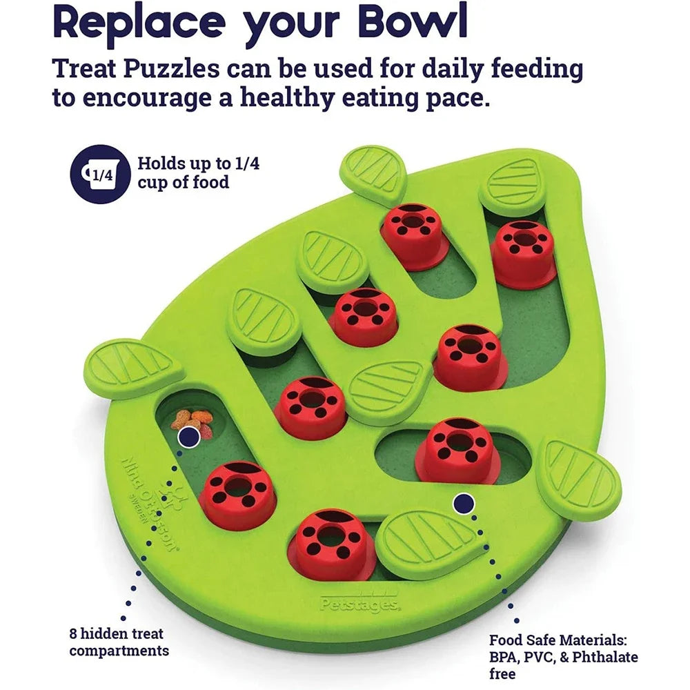 Interactive Cat Treat Puzzle Cat Toy - The Whimsy Forage