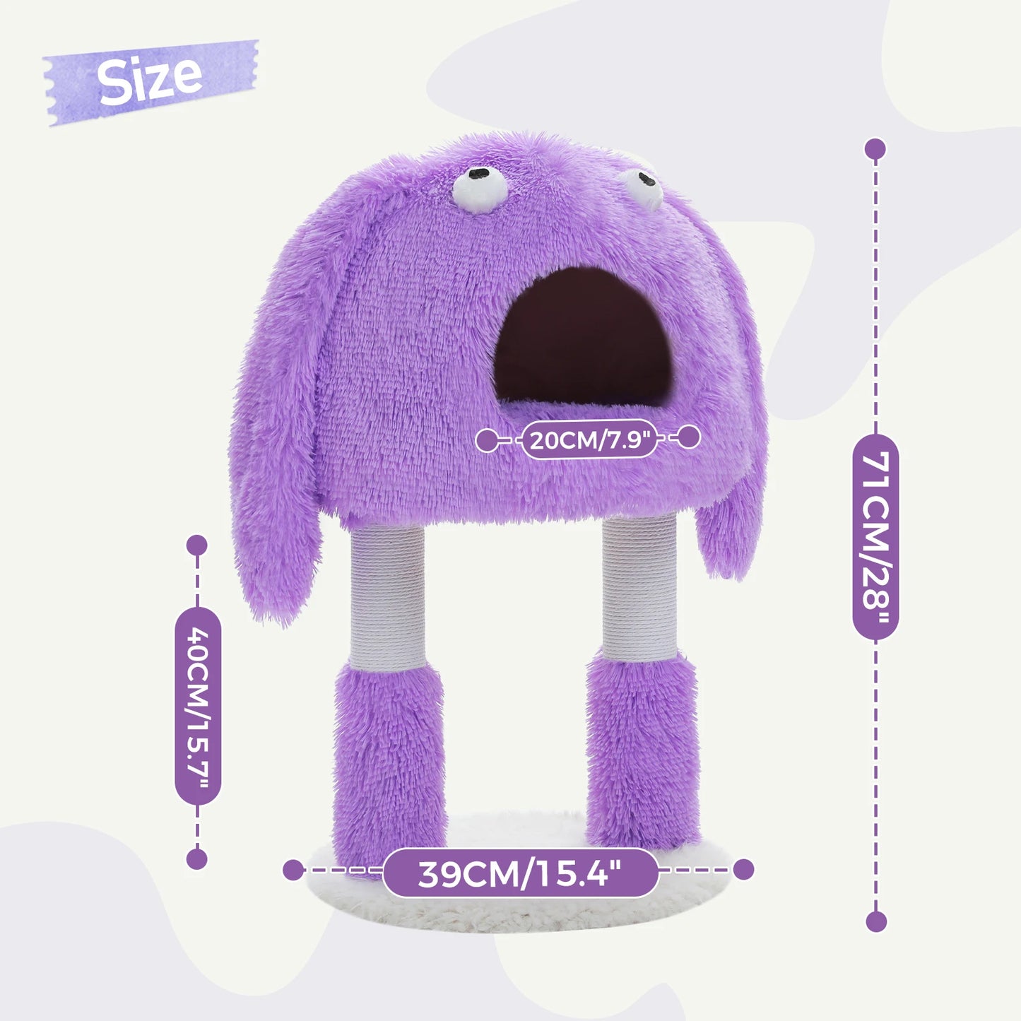 2-in-1 Monster Cat Tree Tower