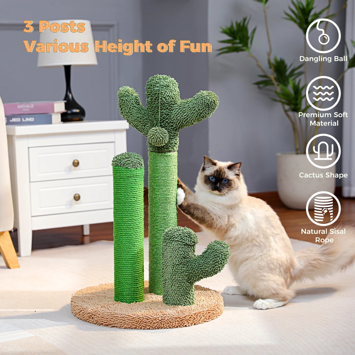 Cactus Cat Scratching Post